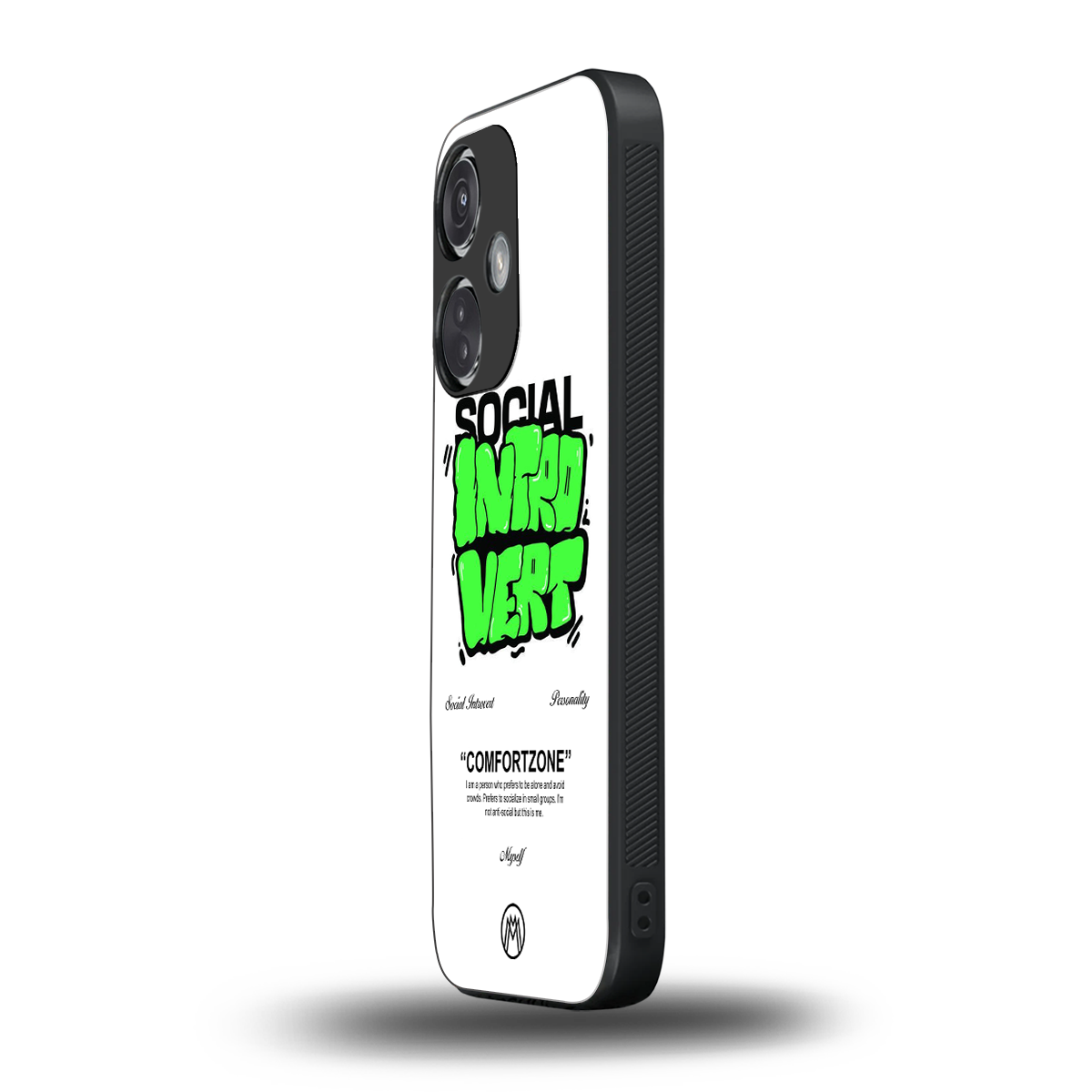social introvert back phone cover | glass case for oneplus nord ce 3