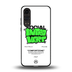 social introvert back phone cover | glass case for oneplus nord ce 4 lite
