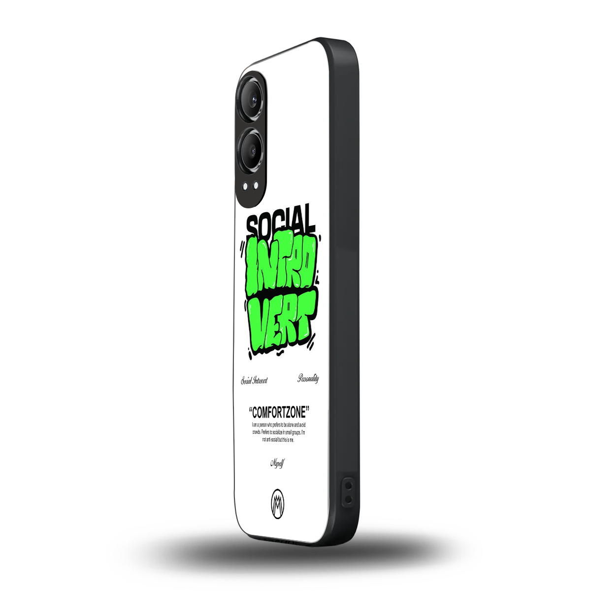 social introvert back phone cover | glass case for oneplus nord ce 4 lite