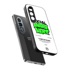 social introvert back phone cover | glass case for oneplus nord ce 4