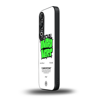 social introvert back phone cover | glass case for oneplus nord ce 4
