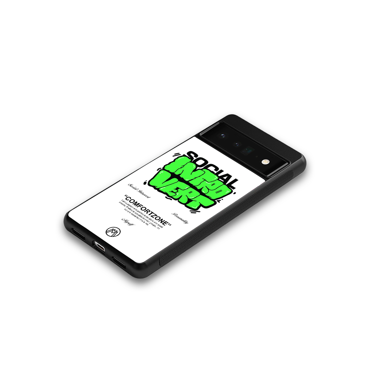 social introvert back phone cover | glass case for google pixel 6 pro