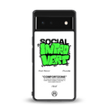 social introvert back phone cover | glass case for google pixel 6