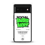 social introvert back phone cover | glass case for google pixel 6
