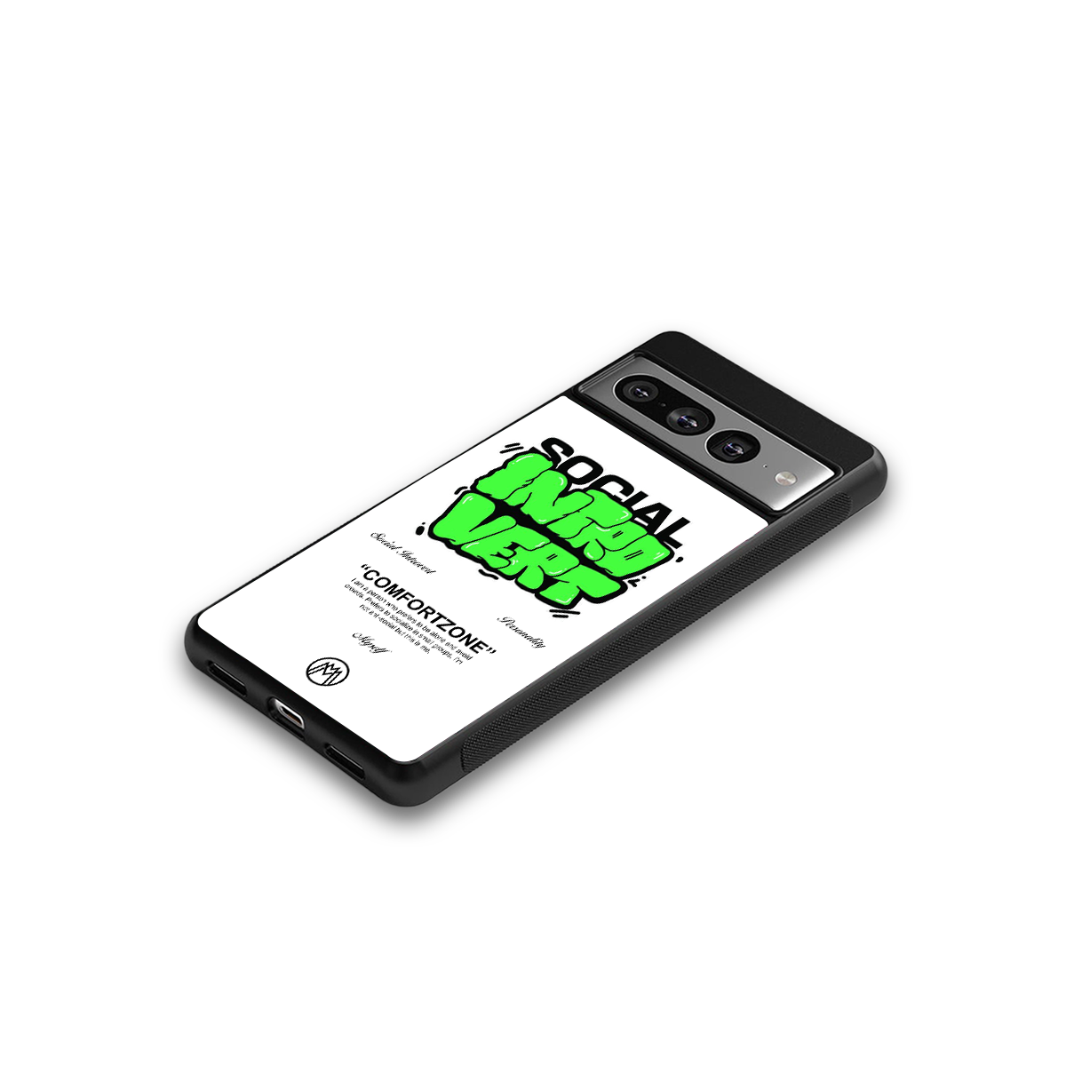 social introvert back phone cover | glass case for google pixel 7 pro