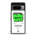 social introvert back phone cover | glass case for google pixel 8 pro