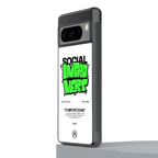 social introvert back phone cover | glass case for google pixel 8 pro
