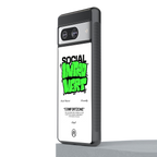 social introvert back phone cover | glass case for Google Pixel 8