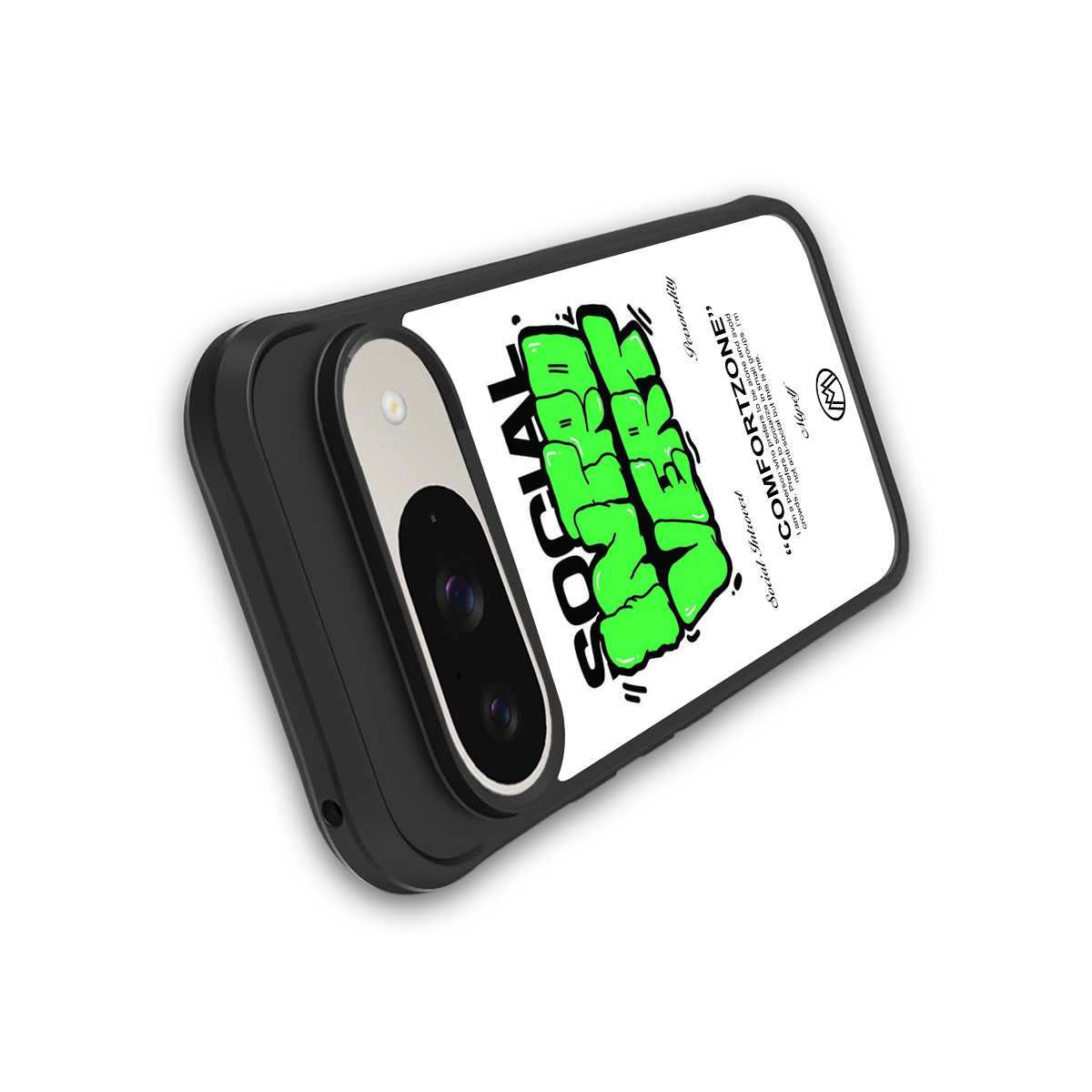 social introvert back phone cover | glass case for google pixel 9