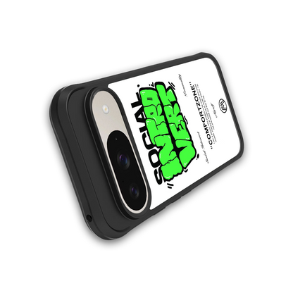 social introvert back phone cover | glass case for google pixel 9