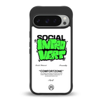 social introvert back phone cover | glass case for google pixel 9 pro xl