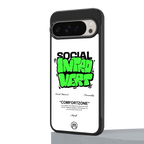 social introvert back phone cover | glass case for google pixel 9 pro xl