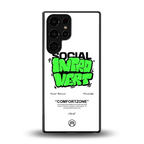 social introvert back phone cover | glass case for samsung galaxy s25 ultra