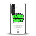 social introvert back phone cover | glass case for samsung galaxy s24 plus