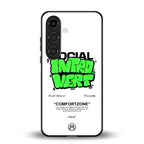 social introvert back phone cover | glass case for samsung galaxy s24 plus
