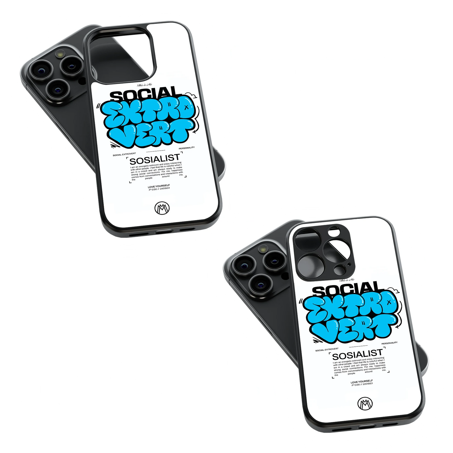 Trendy Glass Back Mobile Case for iPhone, Samsung, Redmi, OnePlus, Google Pixel, Motorola