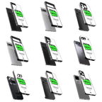 Durable Glass Back Mobile Case for iPhone, Samsung, OnePlus, Google Pixel, Redmi, Vivo, Oppo