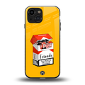 socializing can cause happiness back phone cover | glass case for iphone 13 mini