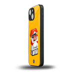 socializing can cause happiness back phone cover | glass case for iphone 13 mini