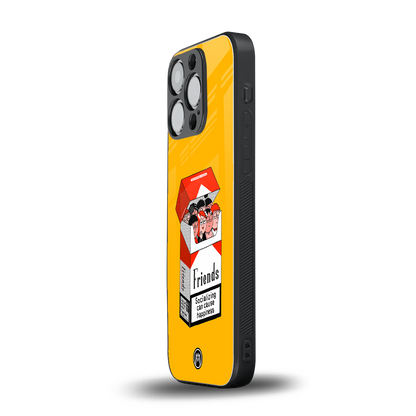 socializing can cause happiness back phone cover | glass case for iphone 15 pro