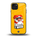 socializing can cause happiness back phone cover | glass case for iphone 15
