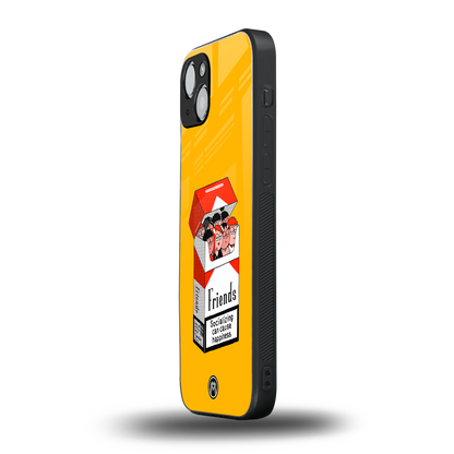socializing can cause happiness back phone cover | glass case for iphone 15