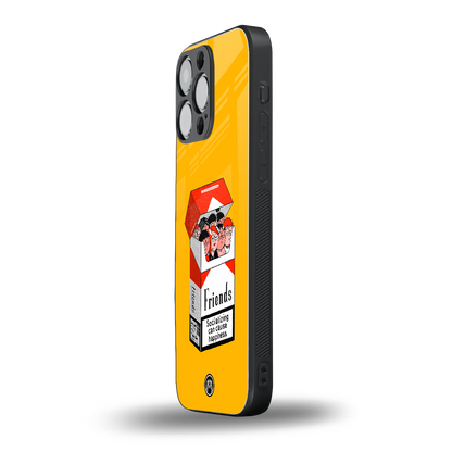 socializing can cause happiness back phone cover | glass case for iphone 16 pro max