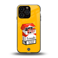 socializing can cause happiness back phone cover | glass case for iphone 16 pro