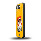 socializing can cause happiness back phone cover | glass case for iphone 16e