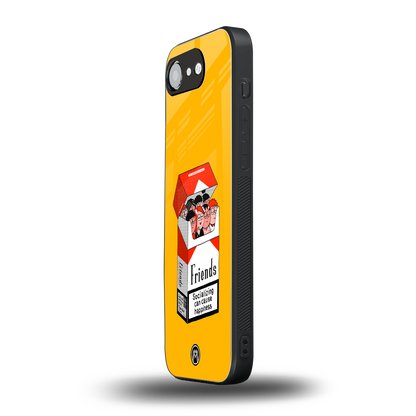 socializing can cause happiness back phone cover | glass case for iphone 16e