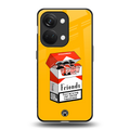 socializing can cause happiness back phone cover | glass case for oneplus nord 3