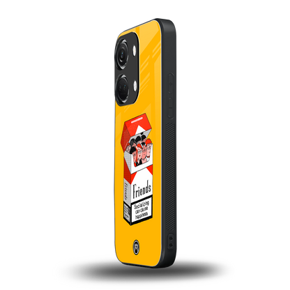 socializing can cause happiness back phone cover | glass case for oneplus nord 3