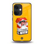 socializing can cause happiness back phone cover | glass case for oneplus nord ce 3
