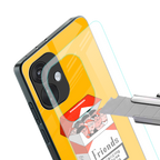 socializing can cause happiness back phone cover | glass case for oneplus nord ce 3