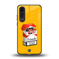 socializing can cause happiness back phone cover | glass case for oneplus nord ce 4 lite