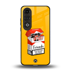 socializing can cause happiness back phone cover | glass case for oneplus nord ce 4