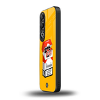 socializing can cause happiness back phone cover | glass case for oneplus nord ce 4
