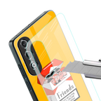 socializing can cause happiness back phone cover | glass case for oneplus nord ce 4