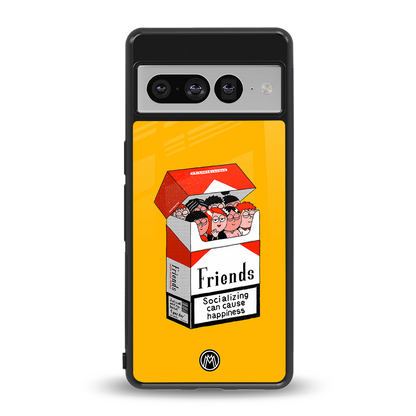 socializing can cause happiness back phone cover | glass case for google pixel 7 pro