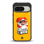 socializing can cause happiness back phone cover | glass case for google pixel 9