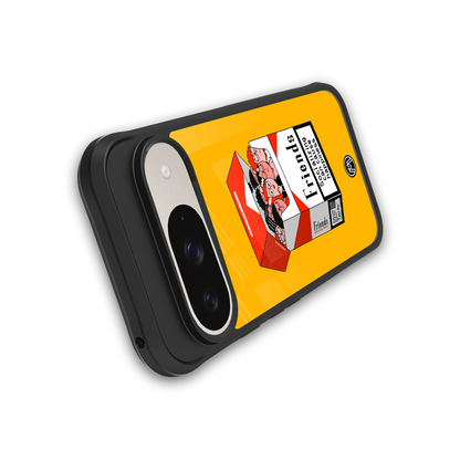 socializing can cause happiness back phone cover | glass case for google pixel 9