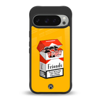 socializing can cause happiness back phone cover | glass case for google pixel 9 pro