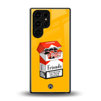 socializing can cause happiness back phone cover | glass case for samsung galaxy s25 ultra