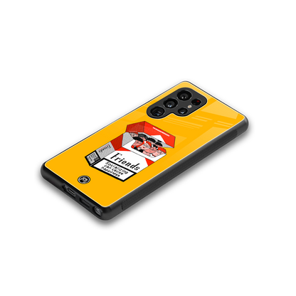 socializing can cause happiness back phone cover | glass case for samsung galaxy s25 ultra