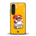 socializing can cause happiness back phone cover | glass case for samsung galaxy s24 plus