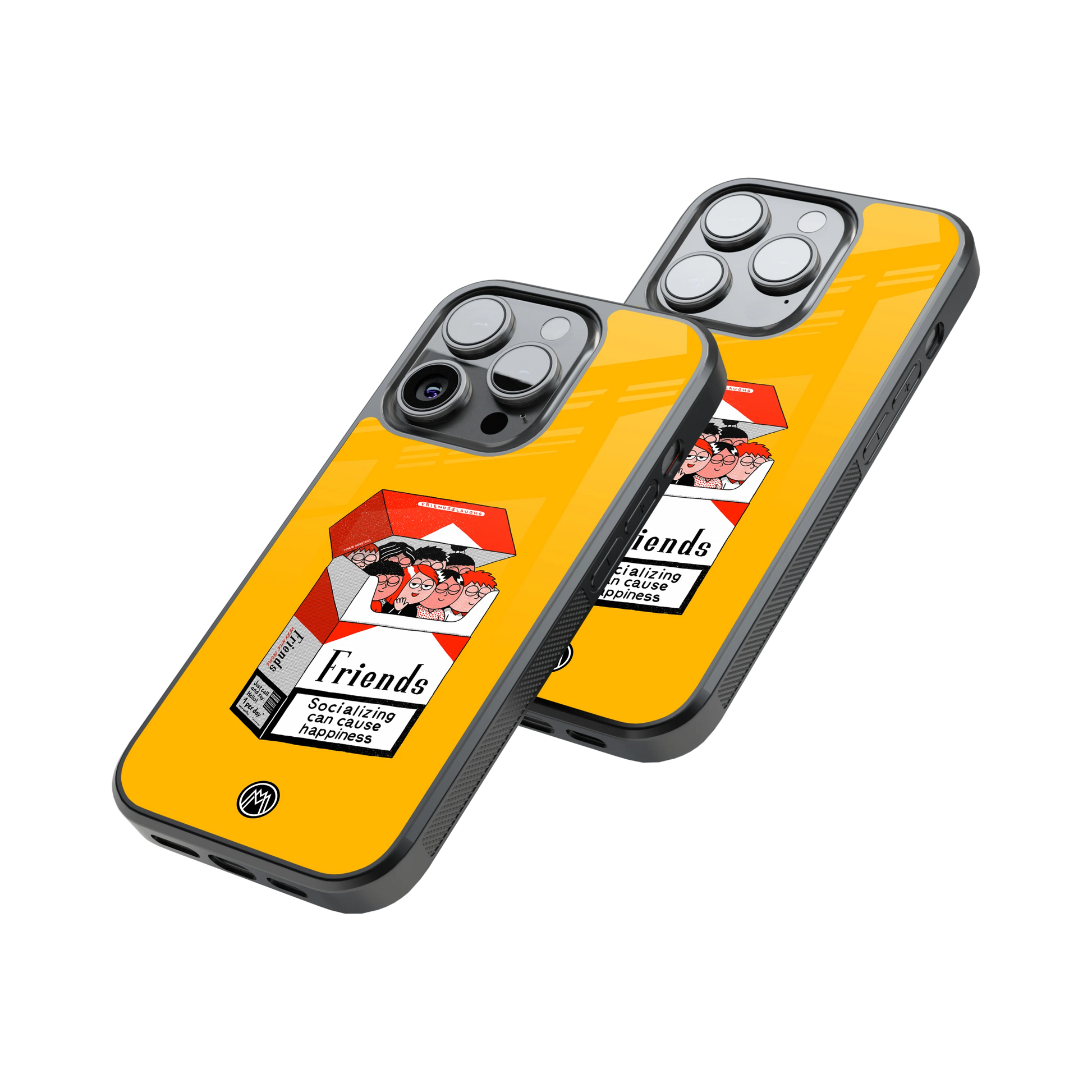 Protective Glass Back Phone Case Compatible with iPhone, Samsung, OnePlus, Pixel & More