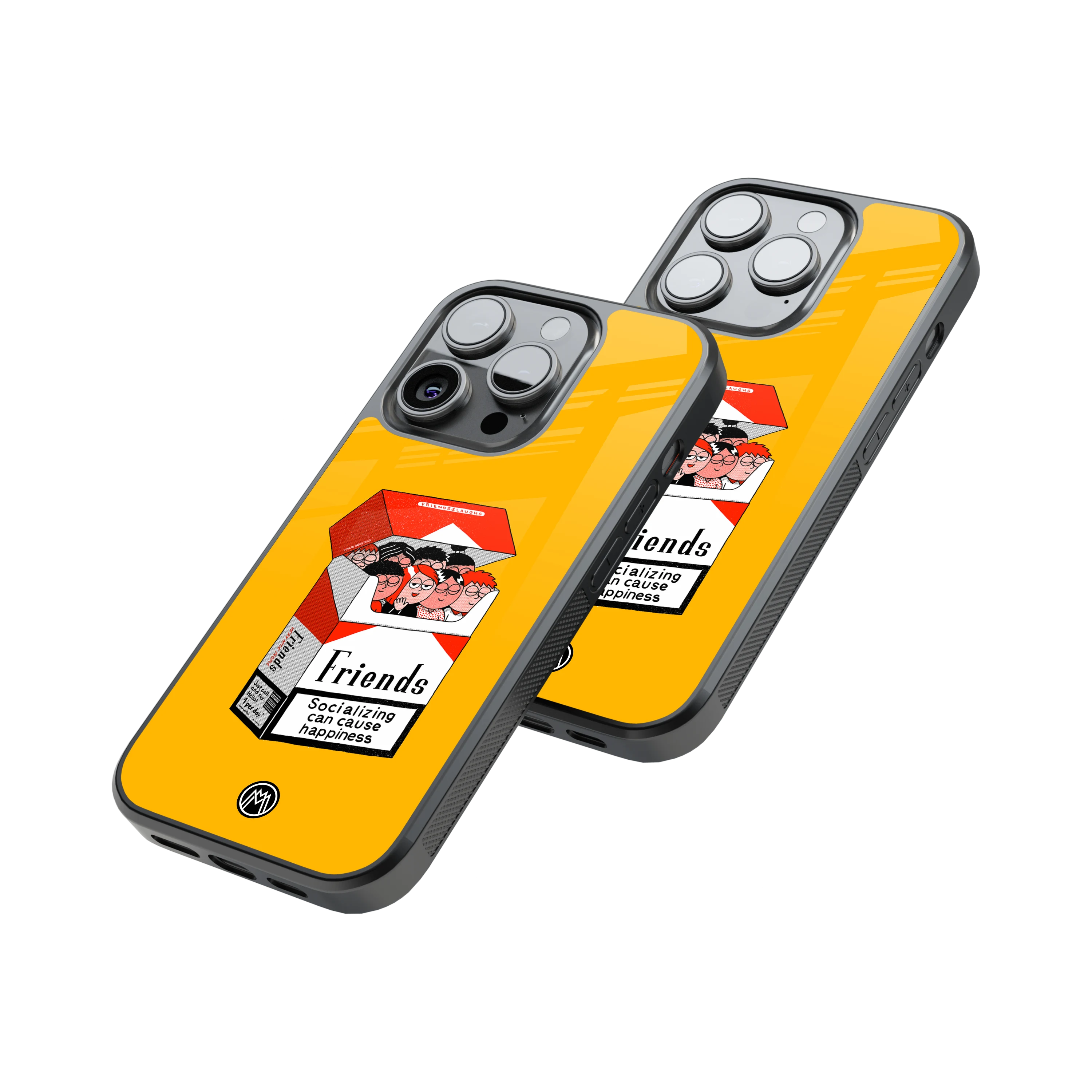 Protective Glass Back Phone Case Compatible with iPhone, Samsung, OnePlus, Pixel & More