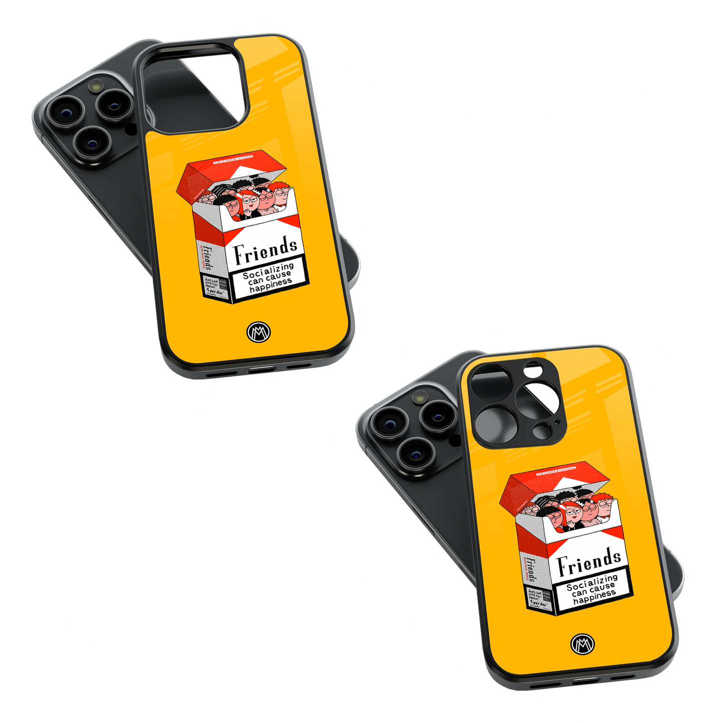 Trendy Glass Back Mobile Case for iPhone, Samsung, Redmi, OnePlus, Google Pixel, Motorola
