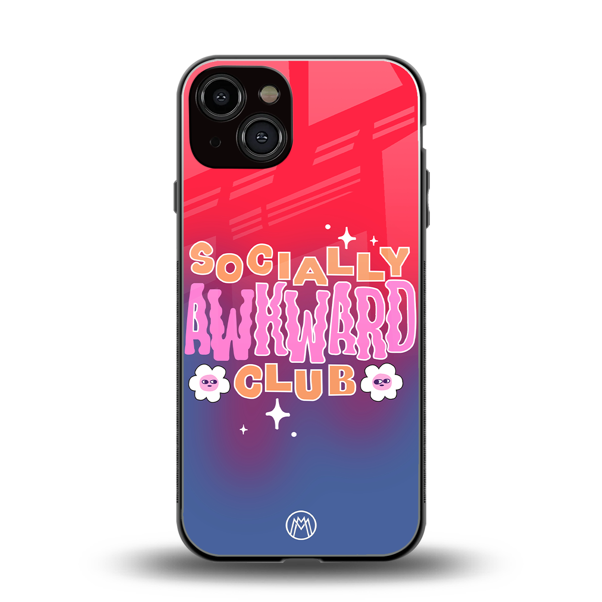 socially awkward club back phone cover | glass case for iphone 13