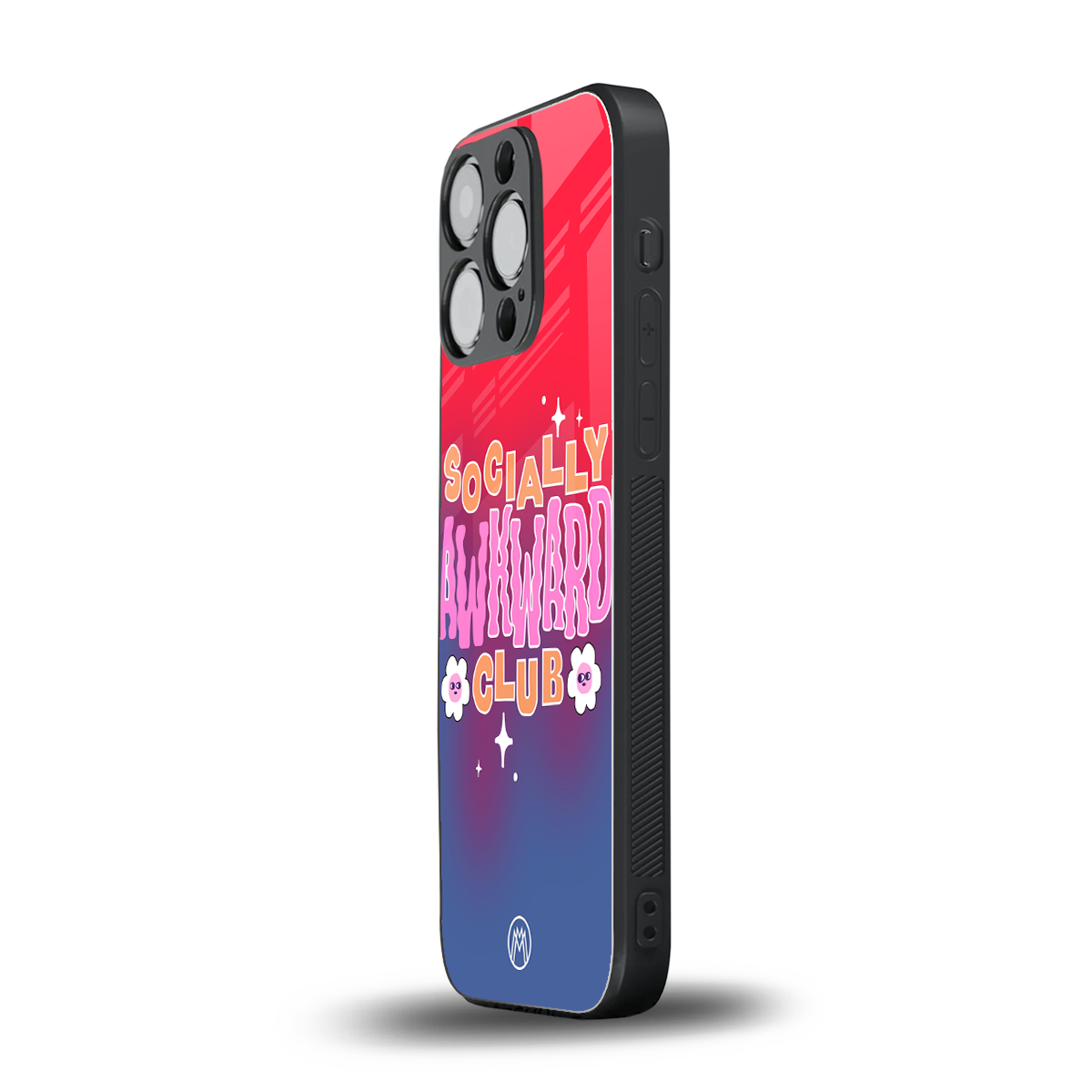 socially awkward club back phone cover | glass case for iphone 15 pro